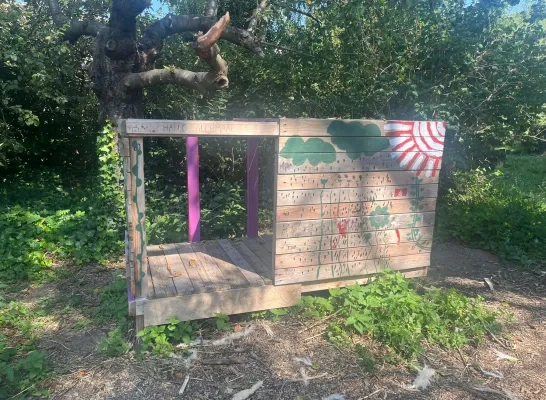 Caputsteenpark Mechelen speelzone buurtkinderen bosje