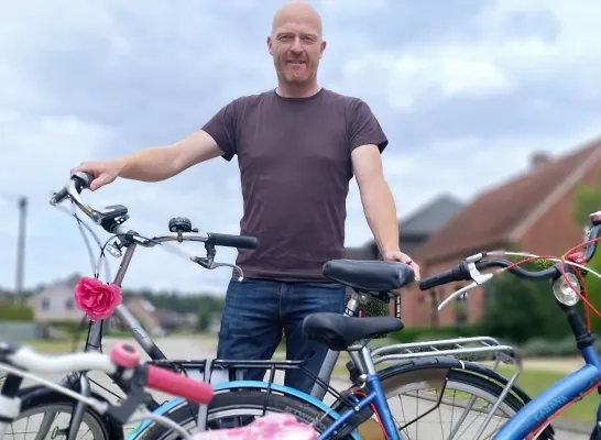 Fietsbieb Lille Luc De Backer schepen Mobiliteit