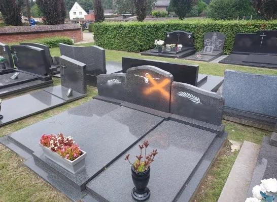 graven kerkhof Olmen markering