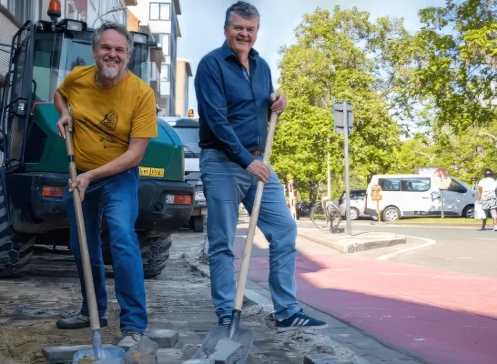 Koningin Astridlaan Mechelen fietspad werken