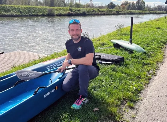 Kjell De Bruyn Belgisch kampioen SUP Berlaar