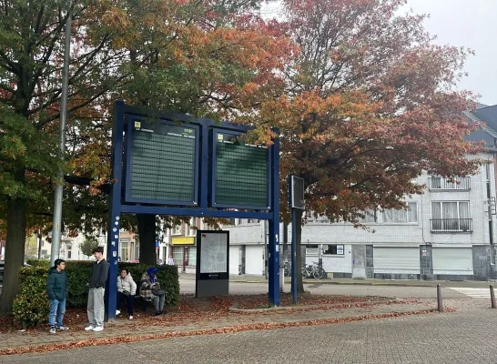 staking De Lijn station Herentals