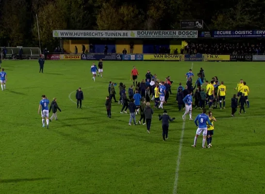 Vreugde bij De Kempen na de winst tegen Turnhout