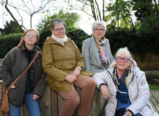 Christel Peeters, Elle Van Loy, Annita Maes en Hilde Hoefnagels.