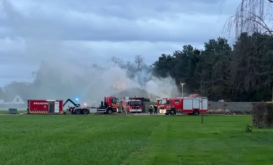 Brand in chalet in Geel