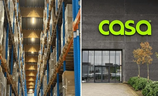 Casa Olen distributiecentrum binnenkant hoofdzetel faillissement