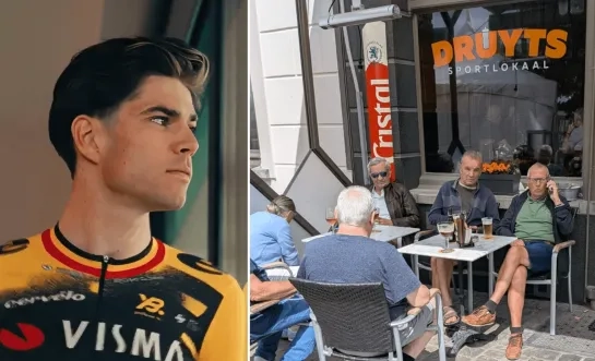 Café Druyts Herentals Grote Markt Wout van Aert Tour de France