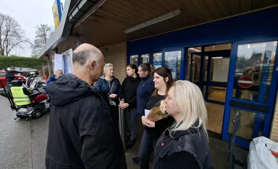 Afscheid van personeel Lidl in Grobbendonk
