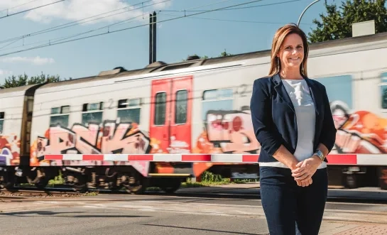 Marianne Verhaert trein