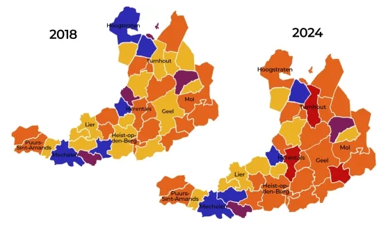 gemeenteraadsverkiezingen 2018-2024