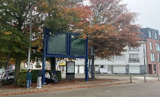 staking De Lijn station Herentals