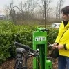 Een fietsherstelpunt van de provincie