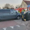 ongeval Meer auto op zijn zij