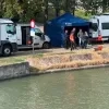 Zoektocht op kanaal naar moordwapen Benten Zoektocht op kanaal naar moordwapen Benten