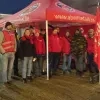 stakingsactie spoor Mechelen.