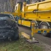 Auto in kanaal aan Sas 7