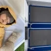 kinderdagverblijf Molleke bedhuisjes buiten slapen