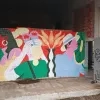 Manonina maakte speciaal voor hotelruïne deze imposante mural