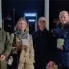 Valentrein actie station Herentals Groen bedankje trein bus