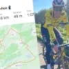 Wout van Aert Strava eerste keer op de fiets sinds val Ronde van Spanje