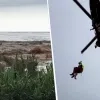 Overstroming Alcossebre - evacuatie met helikopter